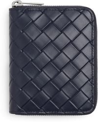 Bottega Veneta - Leather Intrecciato Zip-Around Wallet - Lyst