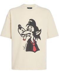 Amiri - Cotton Smoking Wolf T-Shirt - Lyst