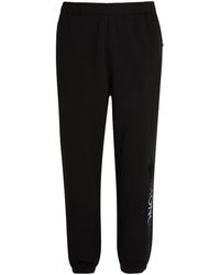 Moncler - Cotton Vertical-logo Sweatpants - Lyst