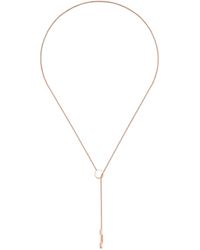 Gucci - Rose Gold Link To Love Lariat Necklace - Lyst