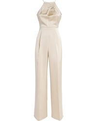 MAX&Co. - Satin Halterneck Jumpsuit - Lyst