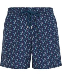 Vilebrequin - Micro Turtle Print Moorea Swim Shorts - Lyst