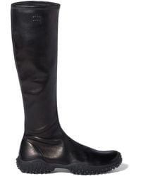 Miu Miu - Stretch Nappa Leather Knee-High Boots - Lyst