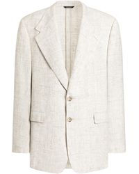Dolce & Gabbana - Linen-Wool Tweed Blazer - Lyst