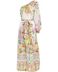 CAMILLA - Organic Cotton One-Shoulder Midi Dress - Lyst