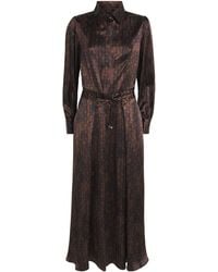 Kiton - Silk Printed Midi Dress - Lyst