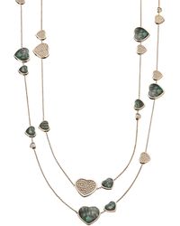 Chopard - And Diamond Happy Hearts Sautoir Necklace - Lyst