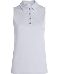 Eleventy - Cotton Sleeveless Polo Shirt - Lyst