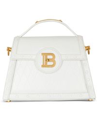 Balmain - Leather B-buzz Dynasty Top-handle Bag - Lyst
