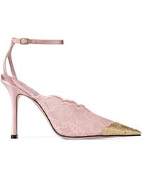 Jimmy Choo - Faiz 100 Lace Heeled Pumps - Lyst