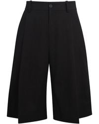 Studio Nicholson - Cotton-Linen Fowld Shorts - Lyst