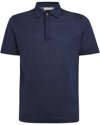 Canali - Mercerised Cotton Polo Shirt - Lyst