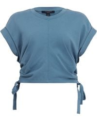 AllSaints - Organic Cotton Ruched Mira T-shirt - Lyst