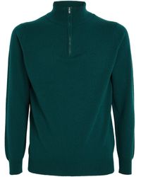 Harrods - Cashmere Zip-up Sweater - Lyst