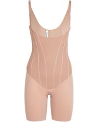 Spanx - Supersculpt Totalcontour Open-Bust Mid-Thigh Bodysuit - Lyst