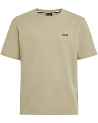BOSS - Waffle-Knit Logo T-Shirt - Lyst