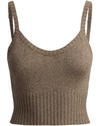 Ralph Lauren - Silk-Blend Mouliné Camisole Sweater - Lyst
