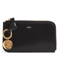 Chloé - Leather Iconic Zipped Card Holder - Lyst