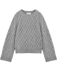 McQueen - Wool-Cashmere Cable-Knit Sweater - Lyst