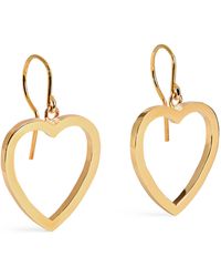 Jennifer Meyer - Large Open Heart Drop Earrings - Lyst