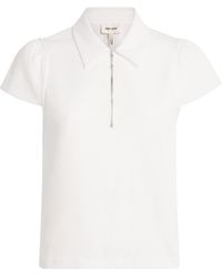ME+EM - Organic Cotton Zipped Polo Sweater - Lyst
