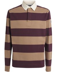Moncler - Cotton Stripe Rugby Shirt - Lyst