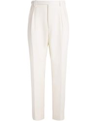 Brioni - Wool Straight Tailored Trousers - Lyst