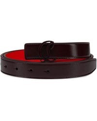 Christian Louboutin - Loubi54 Leather Reversible Belt - Lyst