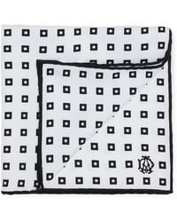 dunhill - Mulberry Silk Polka Dot Pocket Square - Lyst