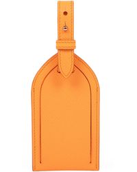 Smythson - Calfskin Panama Luggage Tag - Lyst
