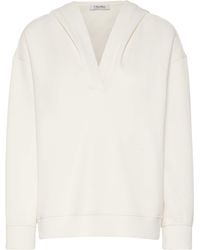 Max Mara - Hooded V-Neck Sweatshirt - Lyst