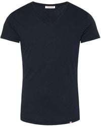 Orlebar Brown - Tailored Fit V-neck T-shirt - Lyst