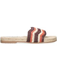 Manebí - Raffia Crochet Slides - Lyst