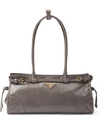 Prada - Medium Leather Shoulder Bag - Lyst