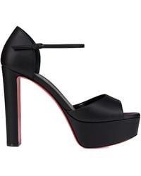 Christian Louboutin - Sandaloo Leather Platform Sandals 130 - Lyst