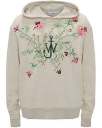 JW Anderson - X Pol Anglada Embroidered Hoodie - Lyst