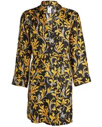 mens versace silk robe