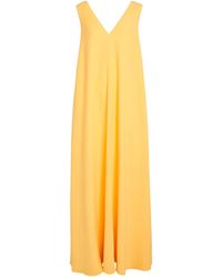 Lafayette 148 New York - Crepe V-Neck Maxi Dress - Lyst