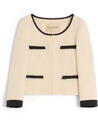 Valentino - Plain Wool Tweed Jacket - Lyst