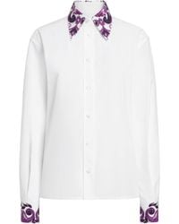 Dolce & Gabbana - Cotton Majolica Print-Detail Shirt - Lyst