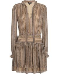 PAIGE - Silk Nantes Mini Dress - Lyst