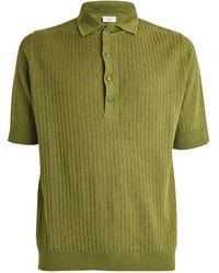 Lardini - Linen-cotton Polo Shirt - Lyst
