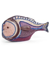 STAUD - Beaded Pesce Clutch Bag - Lyst