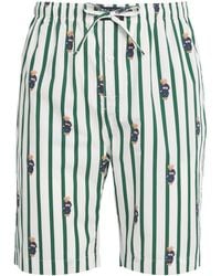 Polo Ralph Lauren - Cotton Stripe Polo Bear Pyjama Shorts - Lyst