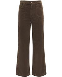 PAIGE - Corduroy Anessa Wide-Leg Trousers - Lyst