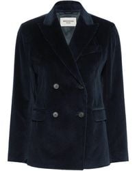 Weekend by Maxmara - Corduroy Double-Breasted Blazer - Lyst