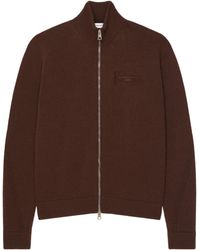 Givenchy - Wool-Cashmere Couture Seam Zip-Up Cardigan - Lyst