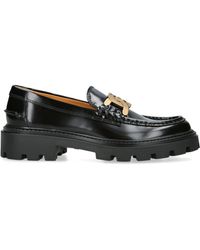 Tod's - Leather Gomma Pesante Loafers - Lyst