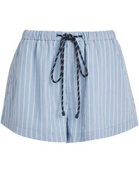 Citizens of Humanity - Stripe Este Drawstring Shorts - Lyst