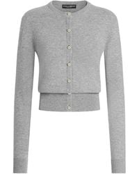 Dolce & Gabbana - Cashmere Crew-Neck Cardigan - Lyst